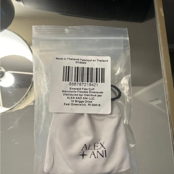 Alex and Ani Gold Bracelet with Emerald Accents - Picture 5 of 5